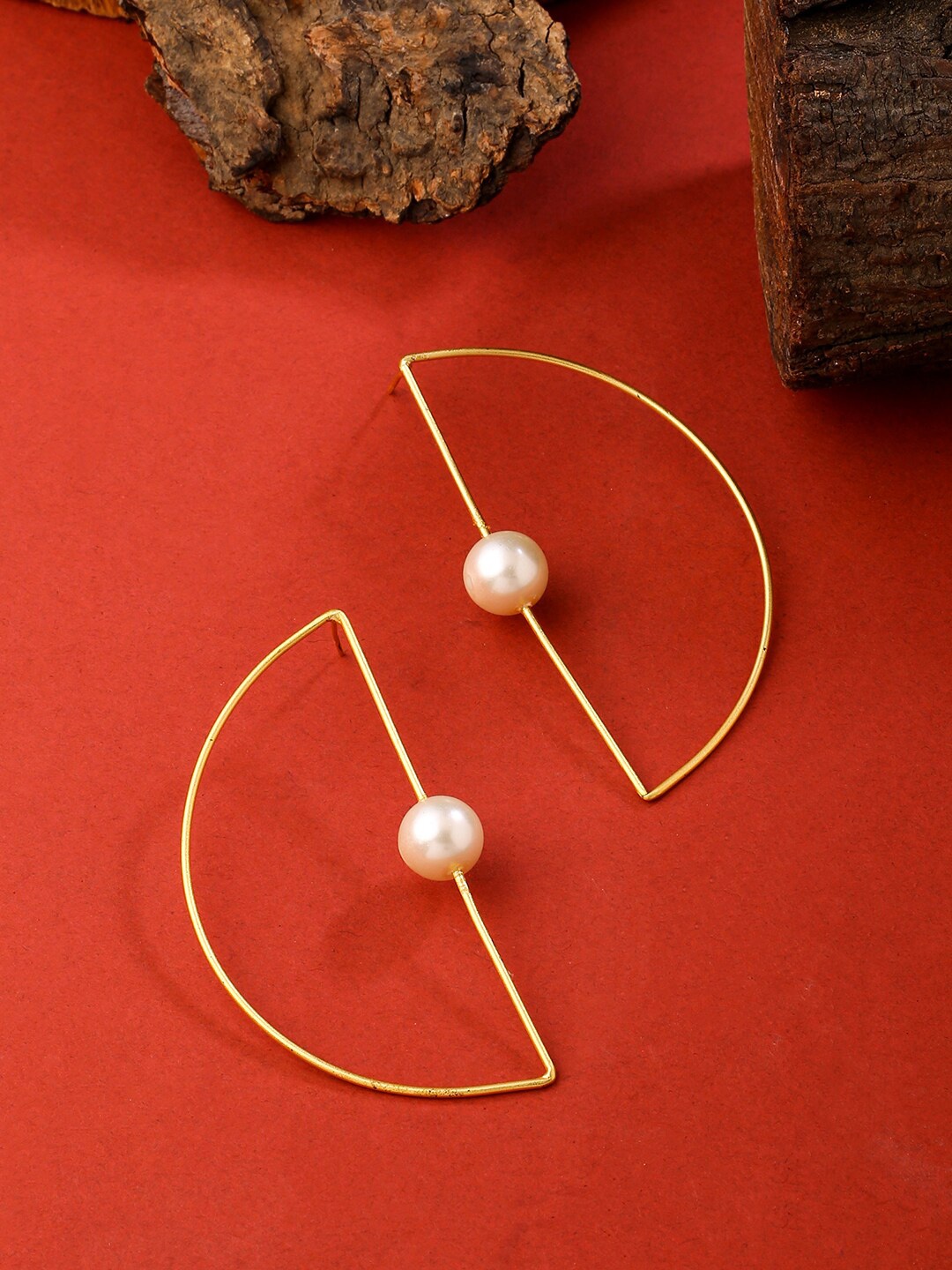 

THE AAB STUDIO Gold-Plated Geometric Drop Earrings