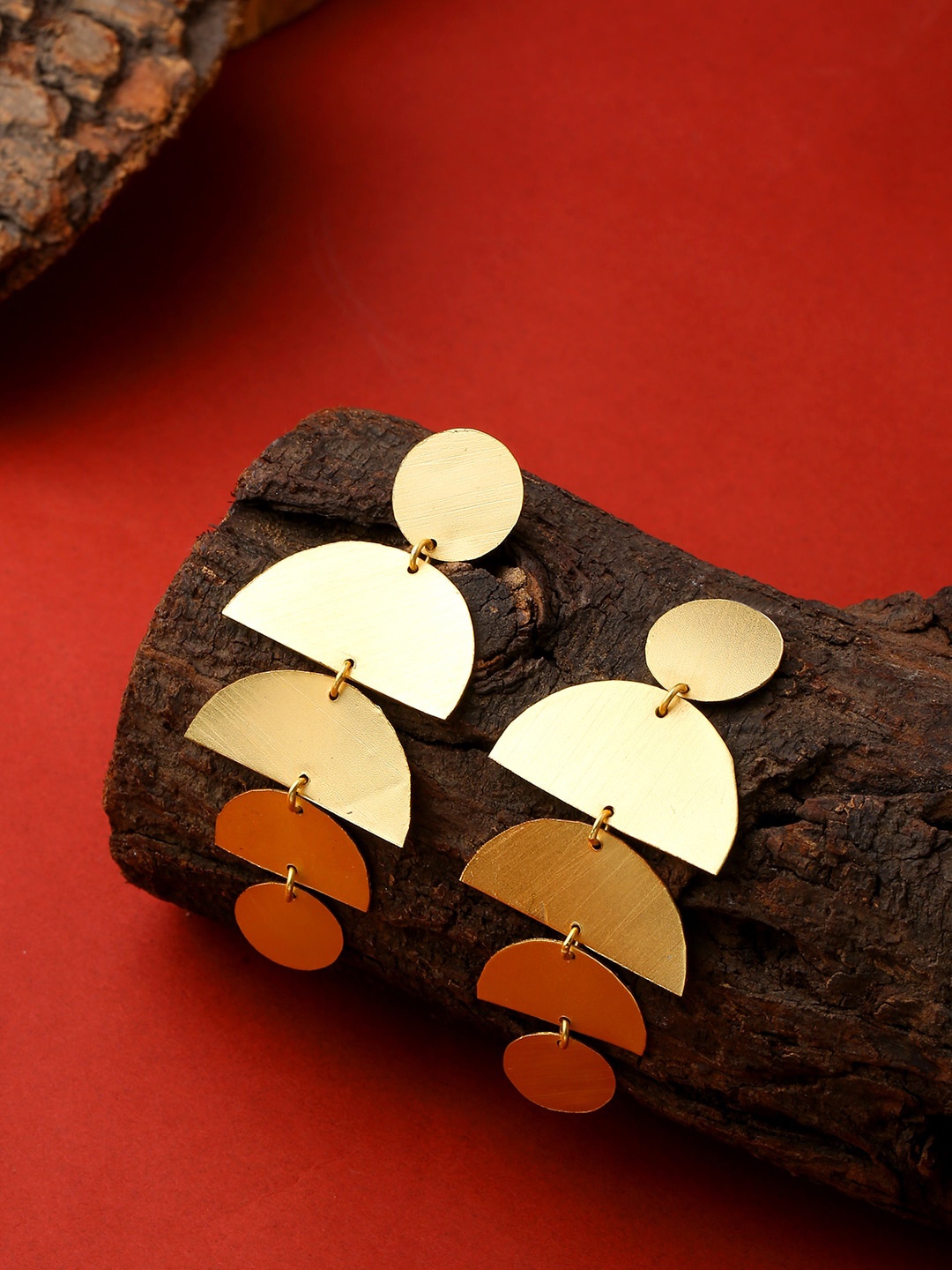 

THE AAB STUDIO Gold Plated Geometric Drop Earrings