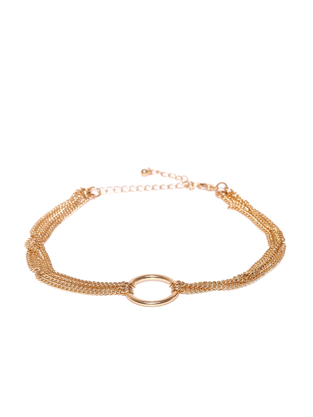 

FOREVER 21 Gold-Toned Multistranded Choker Necklace