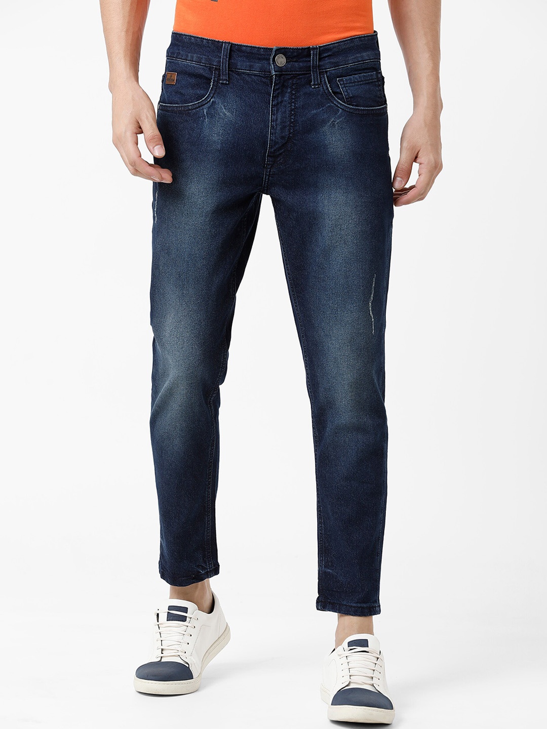 

WROGN Men Skinny Fit Mid-Rise Jeans, Blue