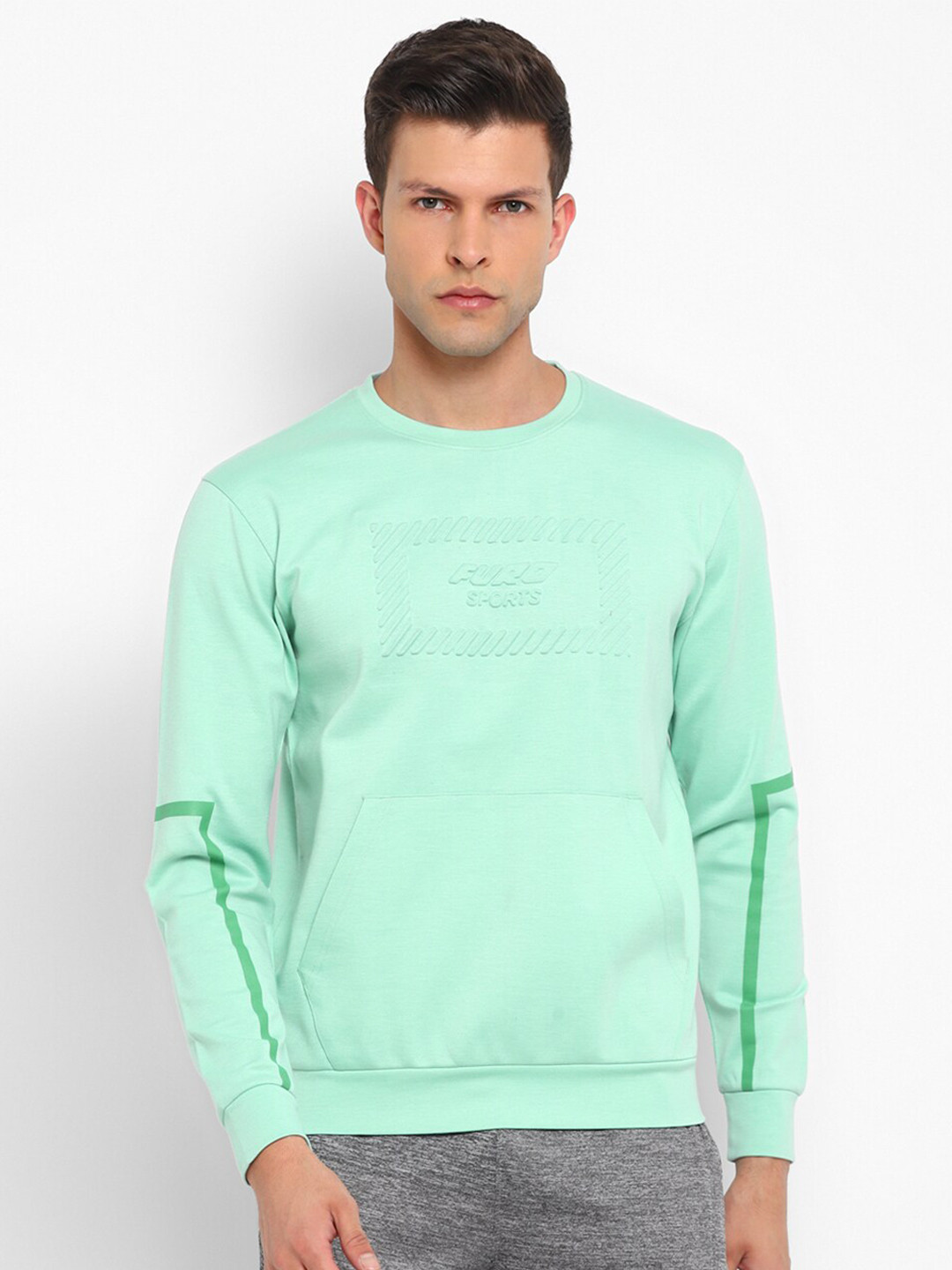 

FURO by Red Chief Pullover Round Neck Sweatshirt, Green