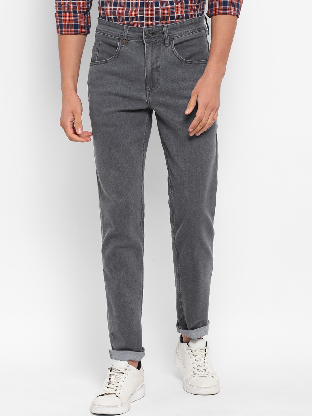 

Red Chief Men Grey Slim Fit Jeans