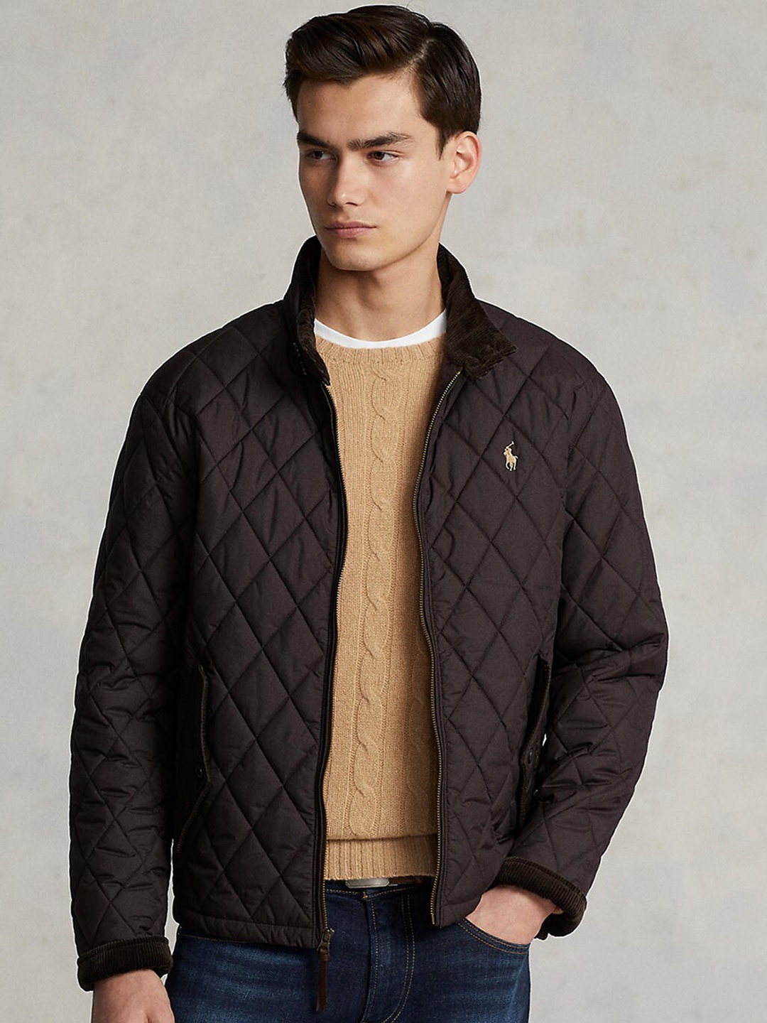 

Polo Ralph Lauren Men Brown Water-Repellent Quilted Jacket