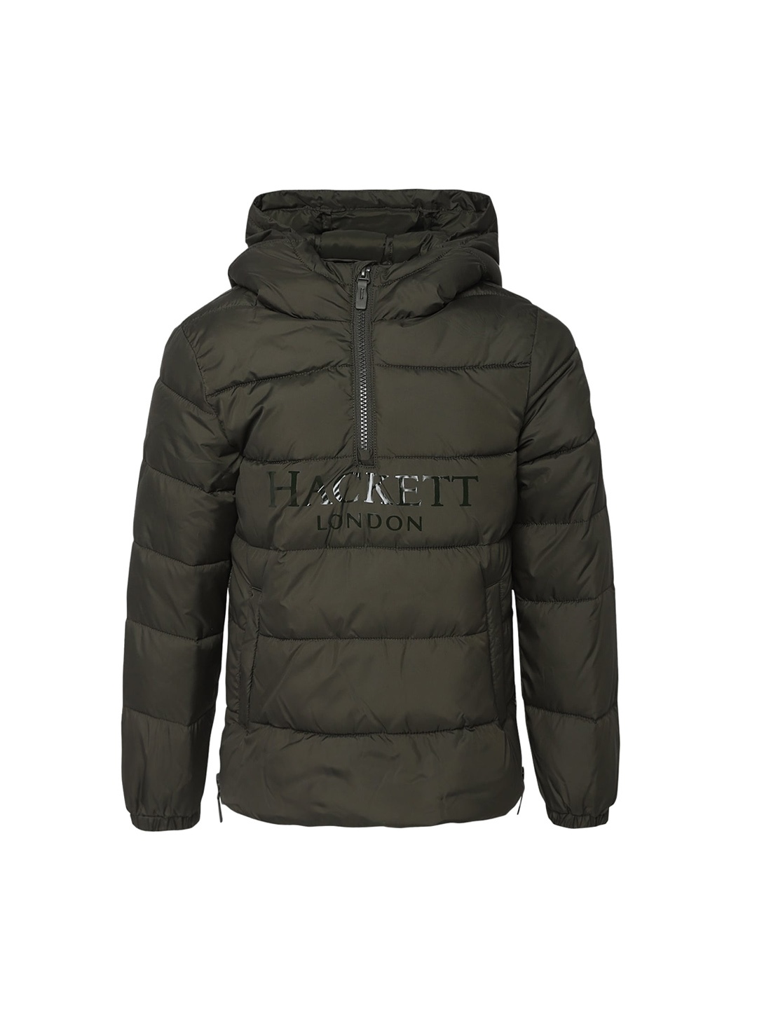 

HACKETT LONDON Boys Green Striped Padded Jacket