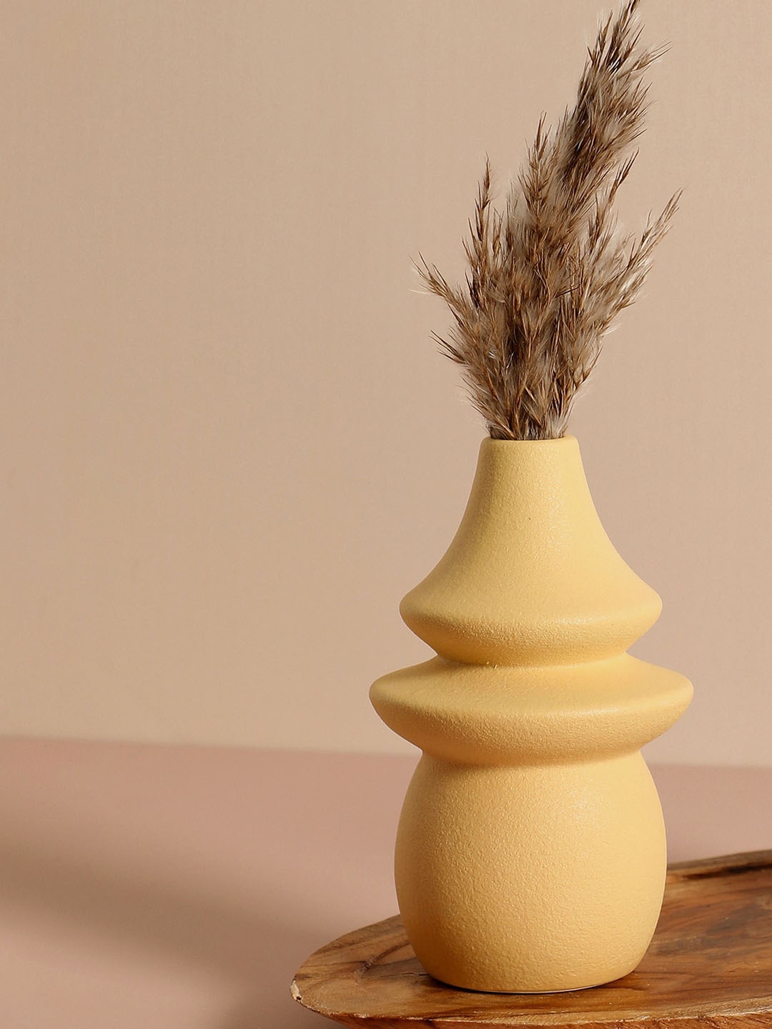 

Bonhomie Yellow Abstract Shaped Ceramic Vase