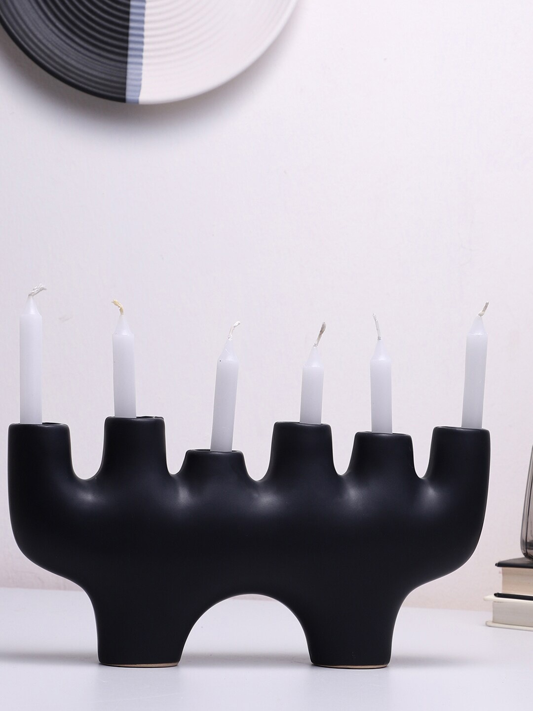 Bonhomie Black Candle Stick Stand