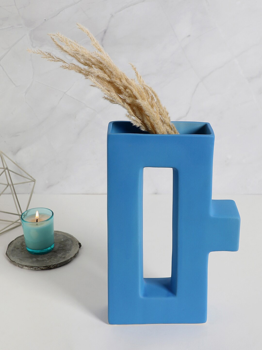 

Bonhomie Blue Minimalistic Ceramic Vase
