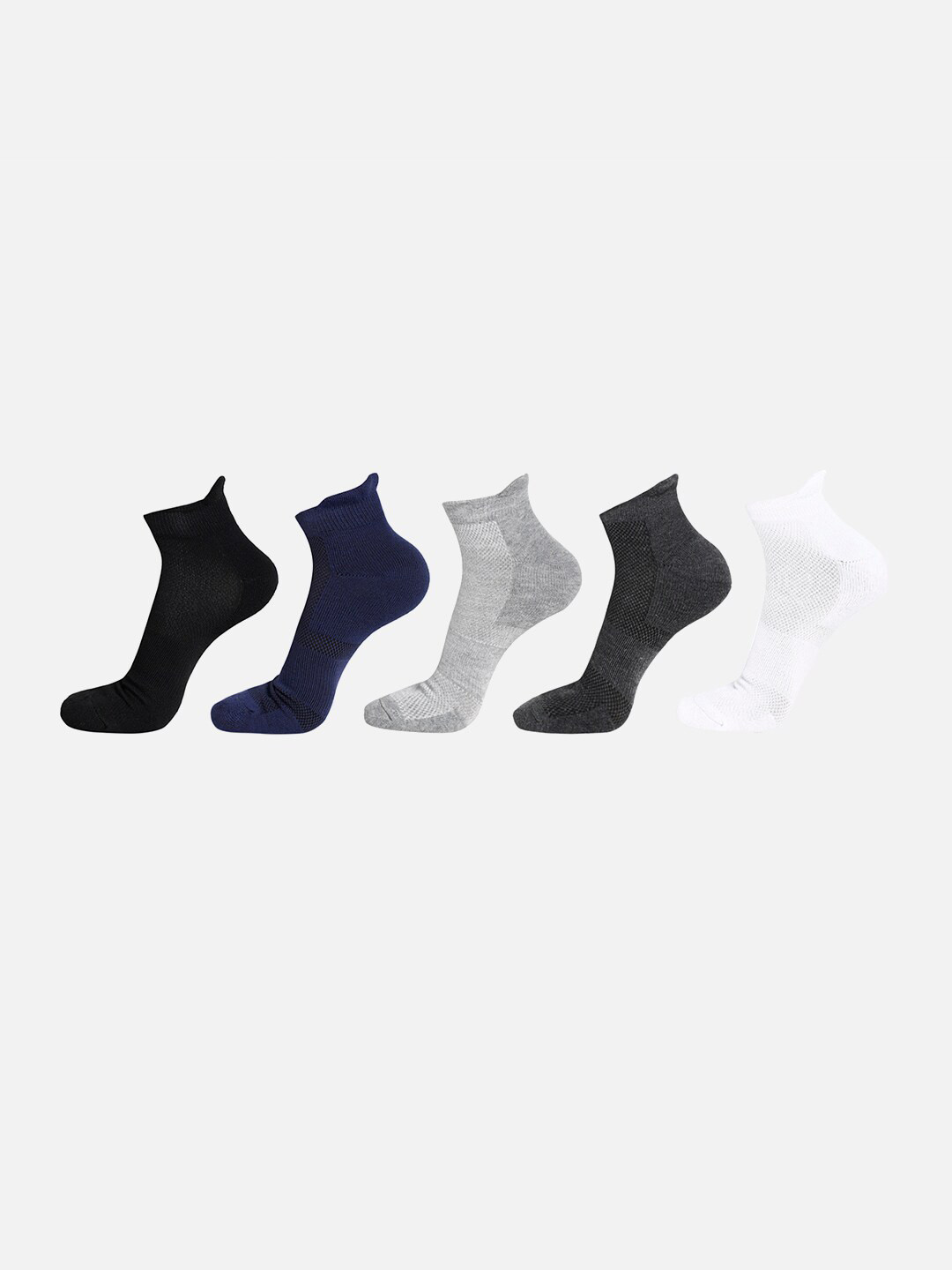 

Kolor Fusion Pack Of 5 Ankle Length Socks, White