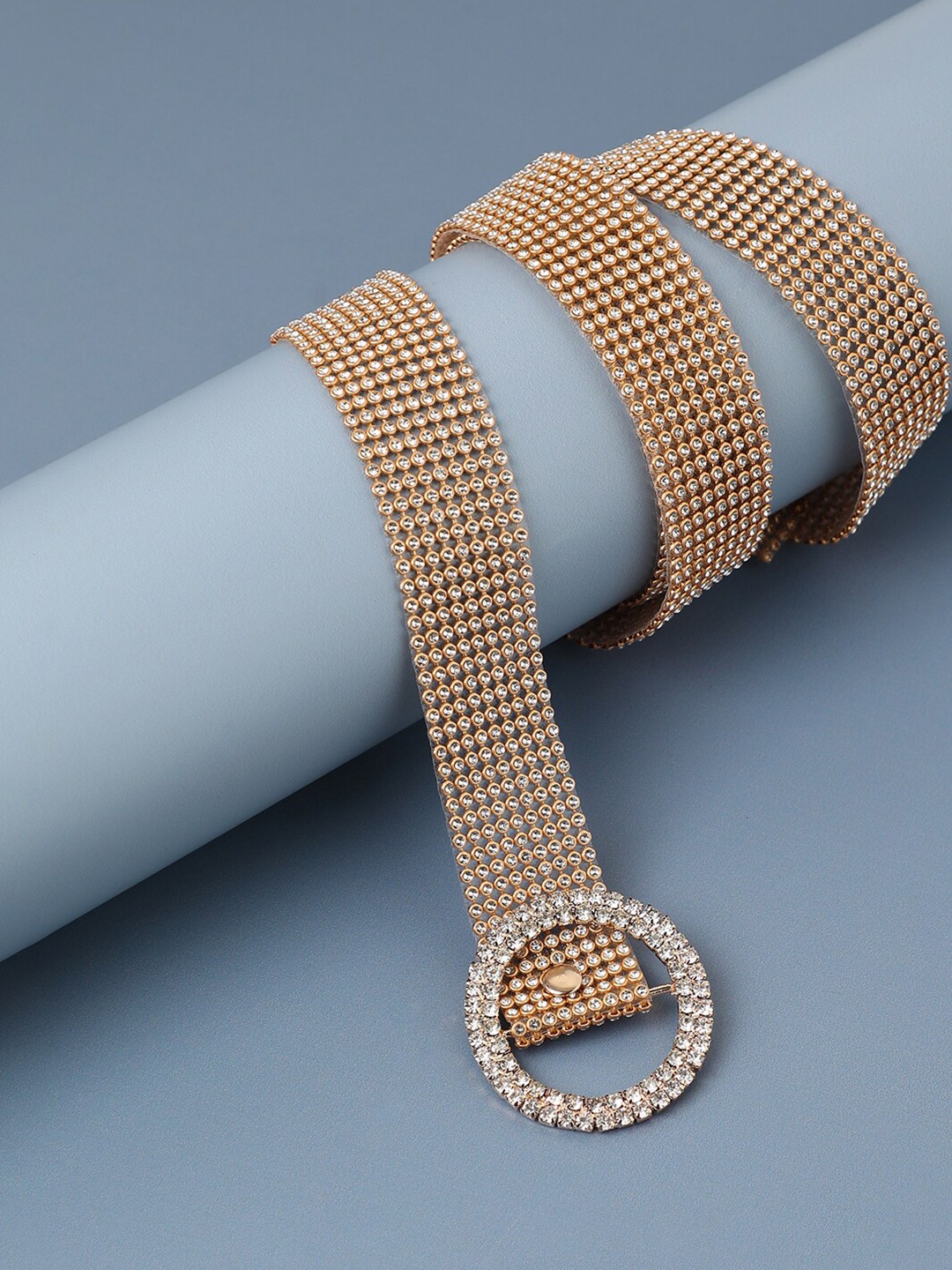 

HAUTE SAUCE by Campus Sutra Women Gold-Toned Embellished Belt
