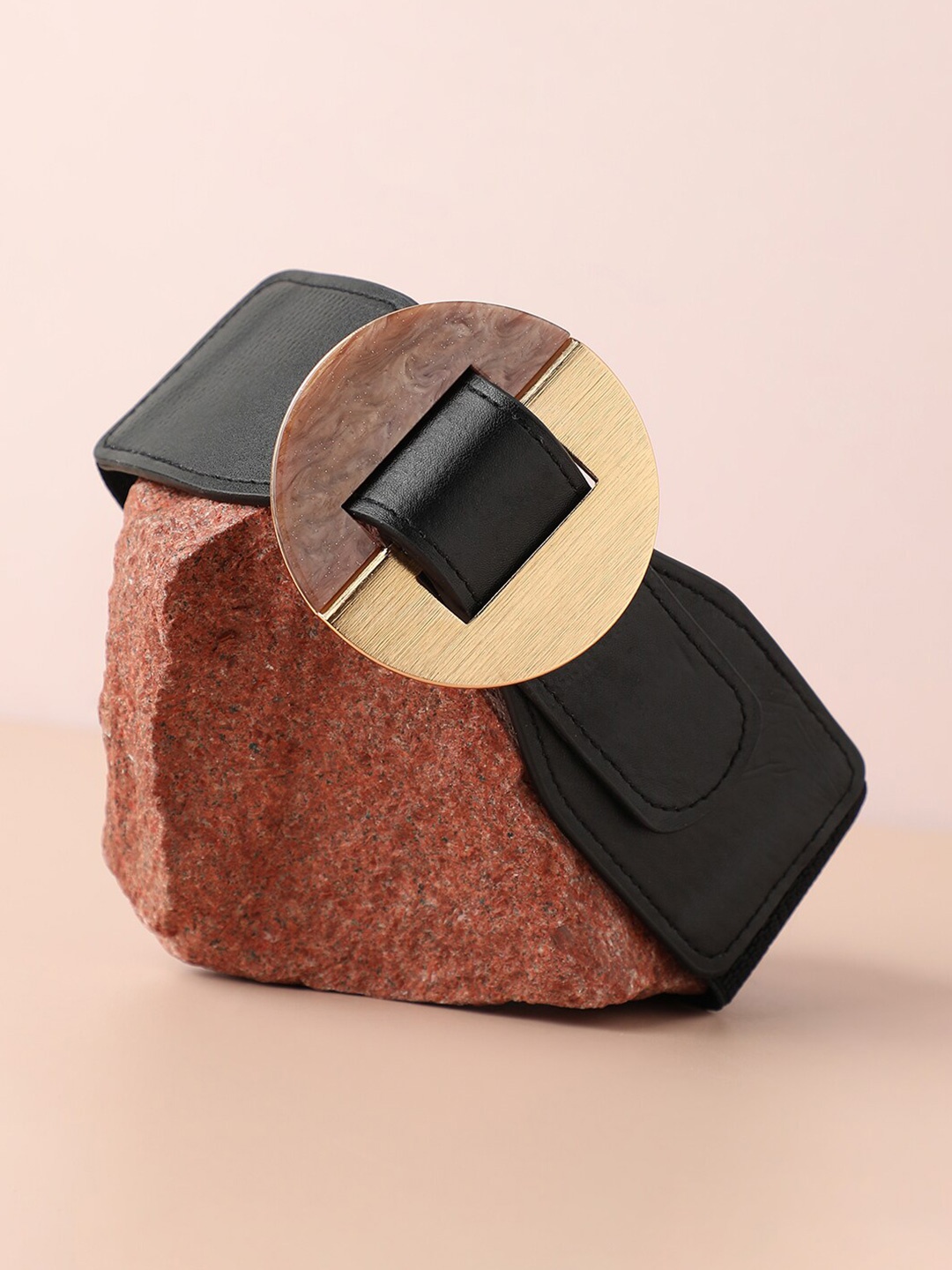 

HAUTE SAUCE by Campus Sutra Women Black PU Belt