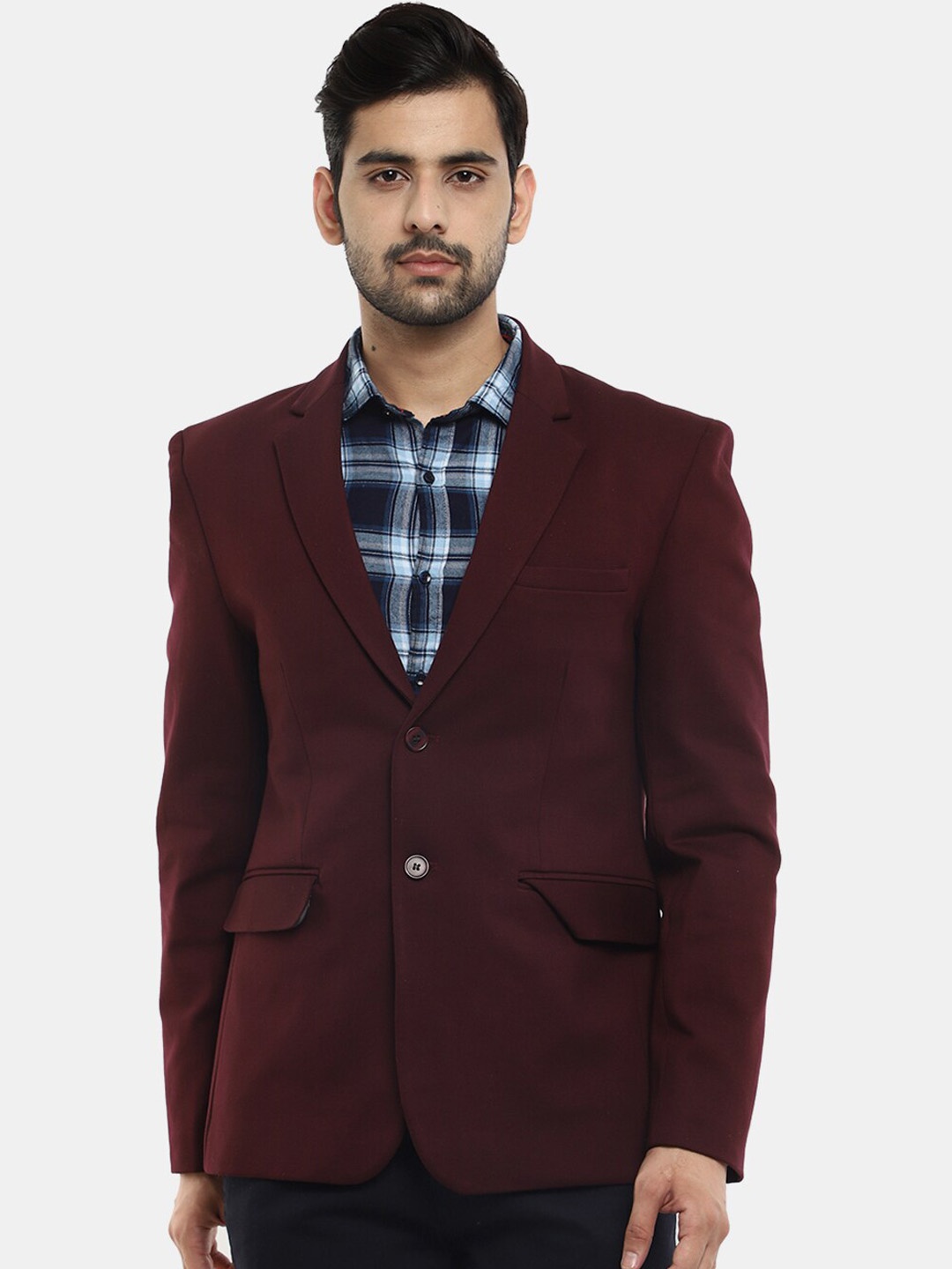 

V-Mart Men Maroon Single Breasted Casual Blazers