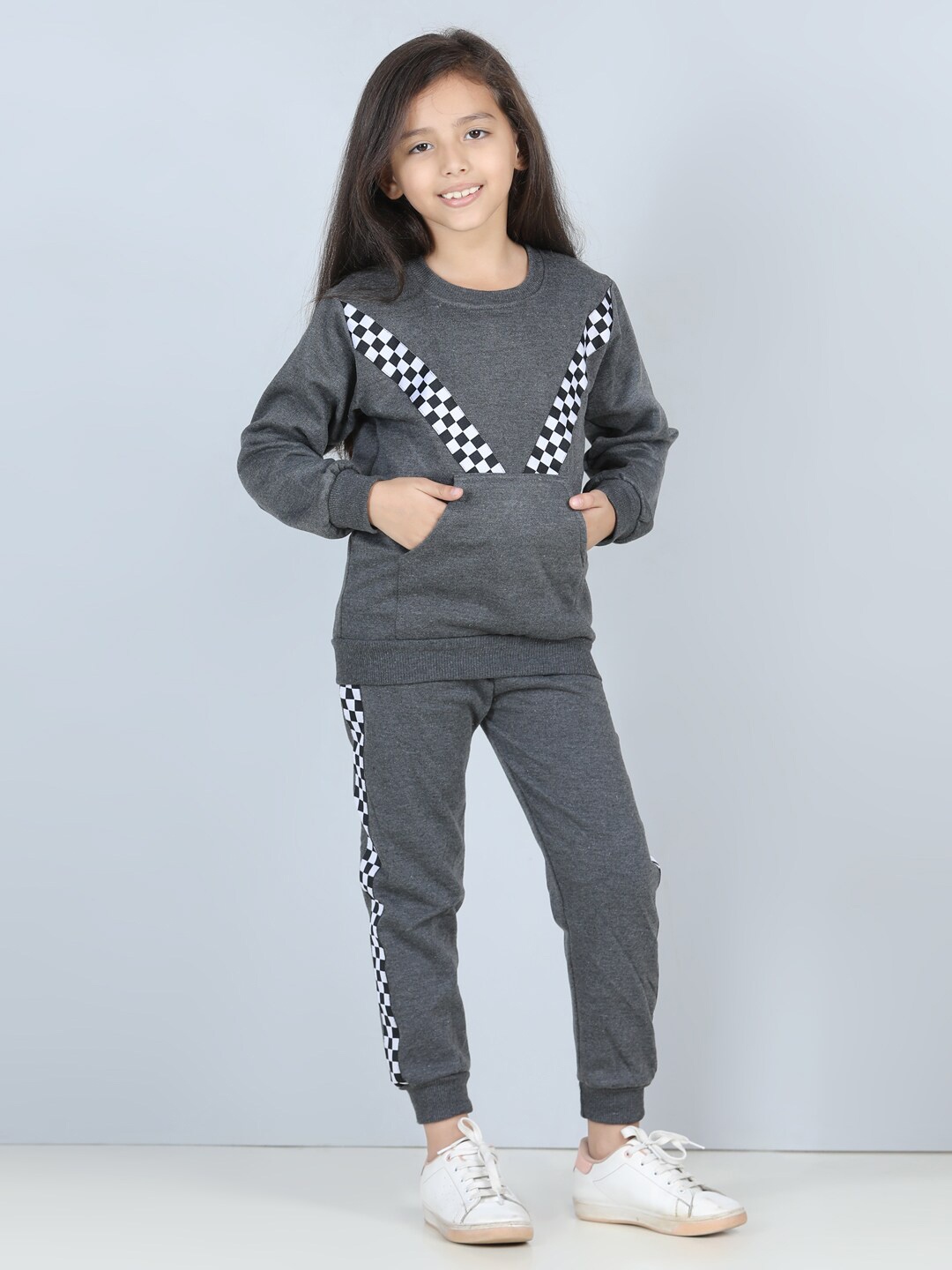 

Cutiekins Girls Grey & Black Checked Shirt with Pyjamas