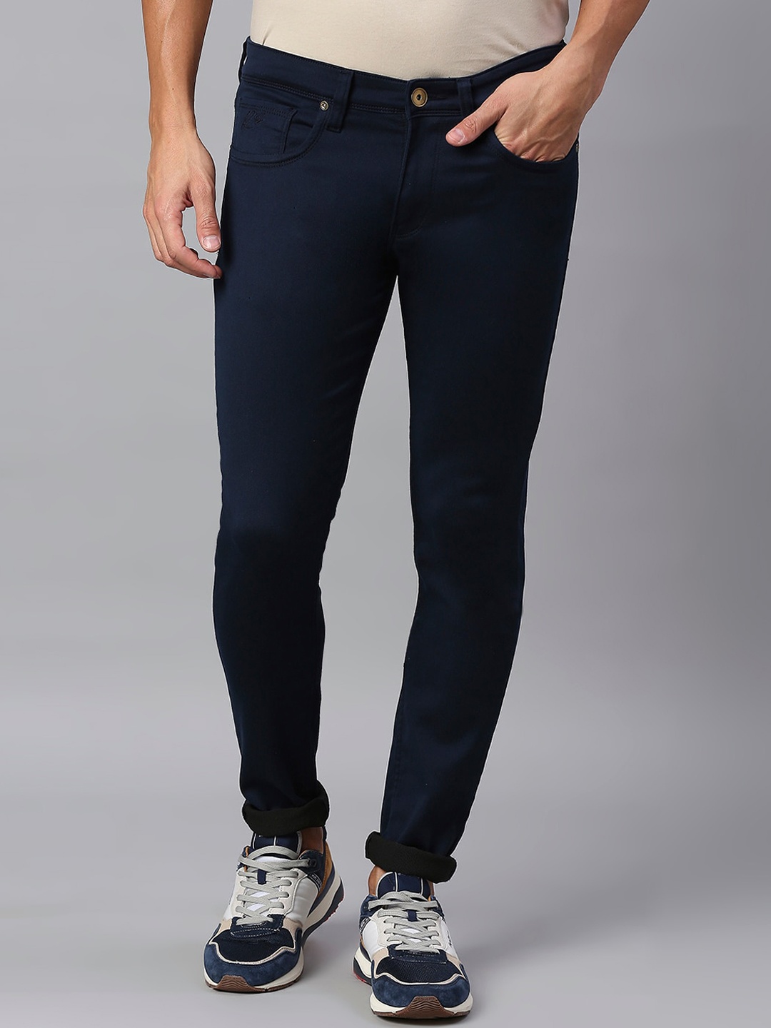 

ROCKING SWAMY Men Navy Blue Slim Fit Stretchable Jeans