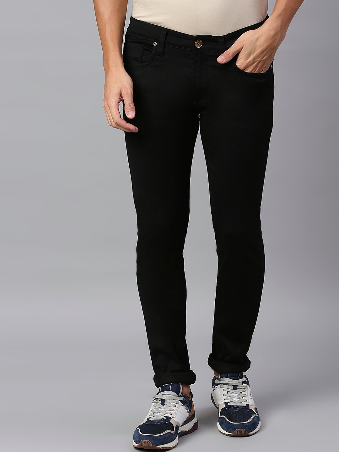 

ROCKING SWAMY Men Black Slim Fit Stretchable Jeans