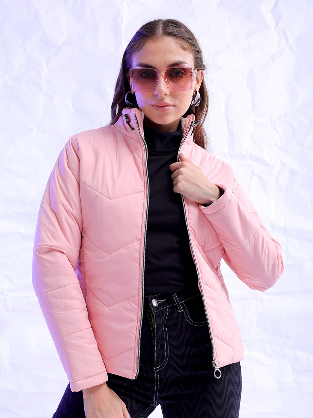 

Freehand by The Indian Garage Co Women Pink Outdoor Tailored Jacket