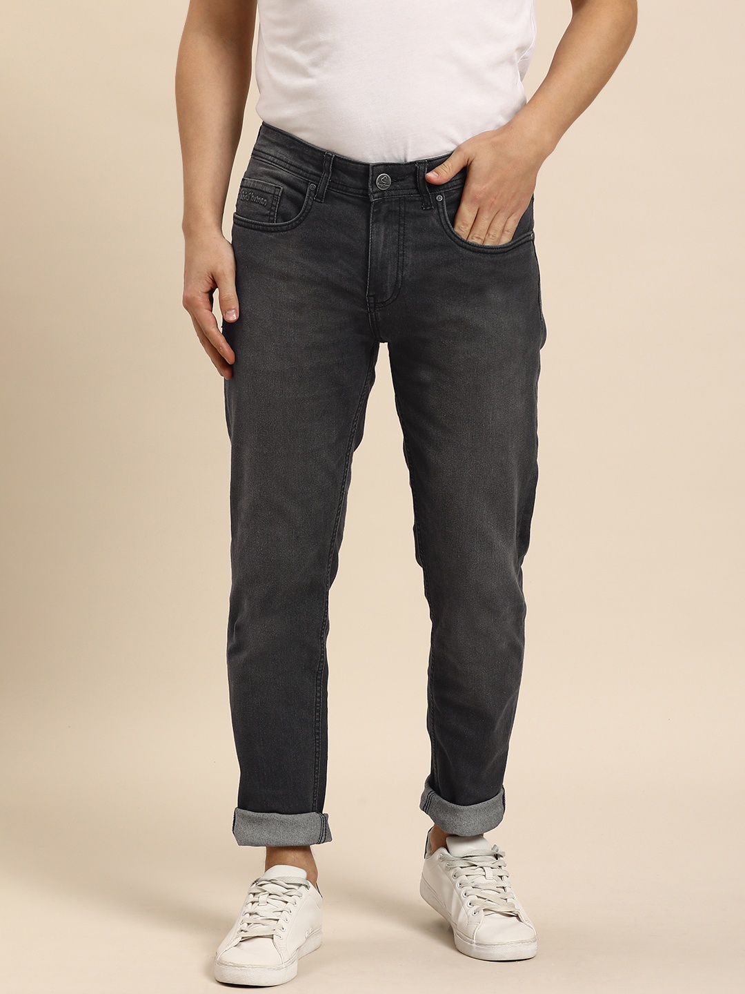 

Being Human Men Grey Skinny Fit Light Fade Stretchable Jeans