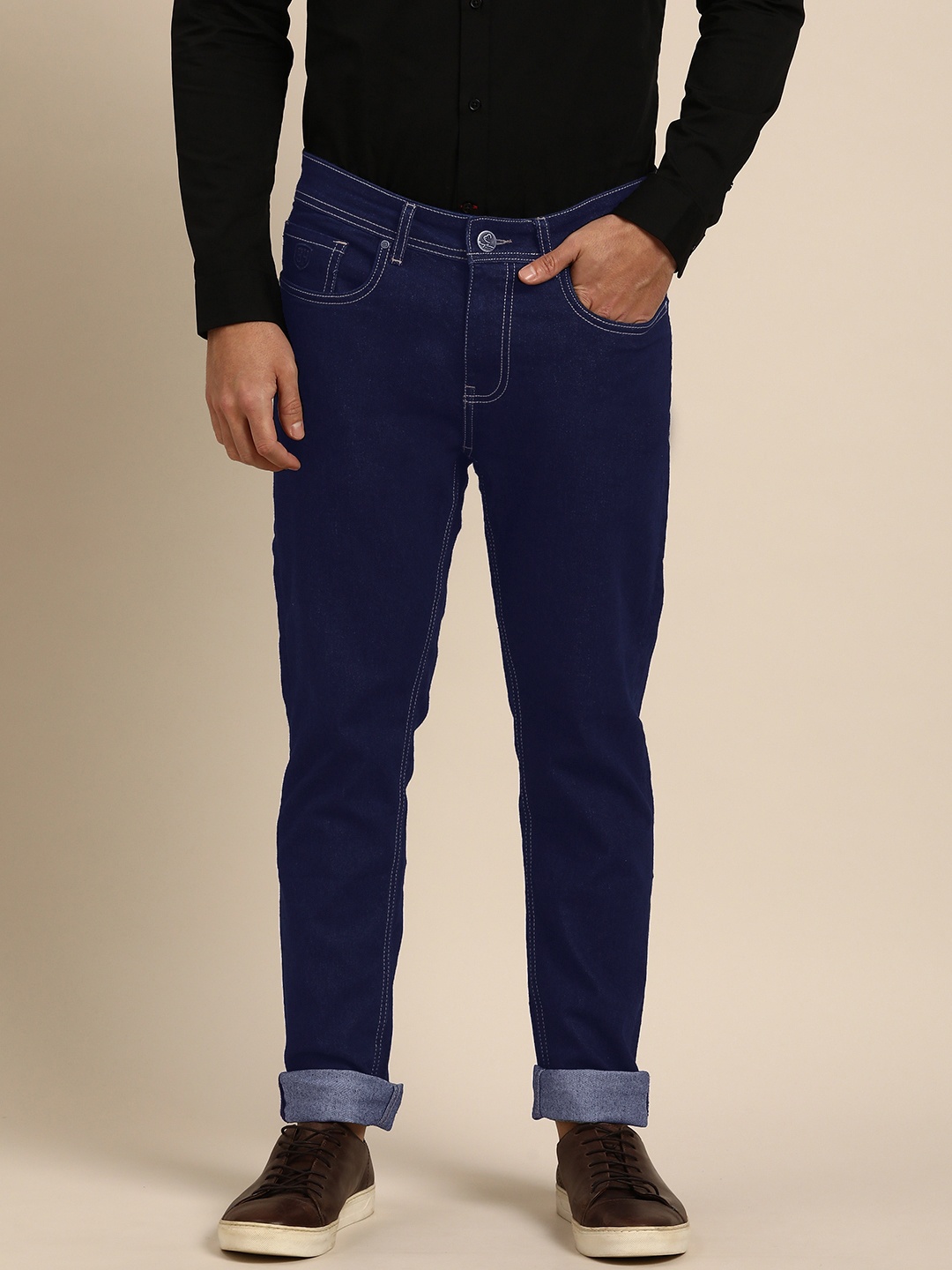 

Being Human Men Slim Fit Mid-Rise Clean Look Stretchable Jeans, Blue