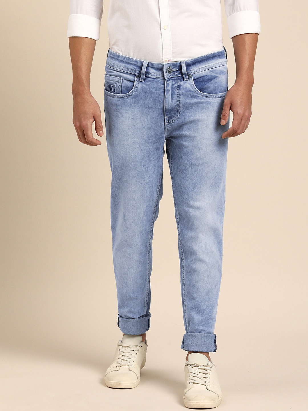 

Being Human Men Skinny Fit Light Fade Stretchable Jeans, Blue