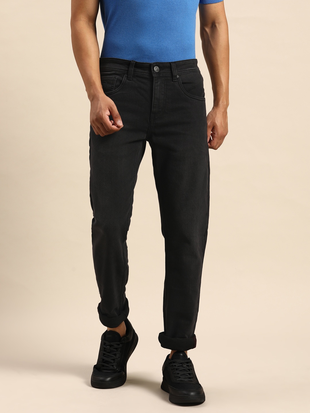 

Being Human Men Skinny Fit Stretchable Jeans, Black