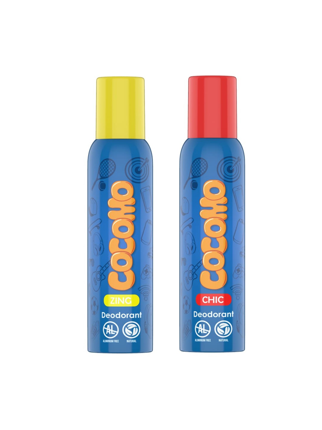 

COCOMO Kids Set of Zing & Chic Natural Deodorant - 150 ml each, Blue