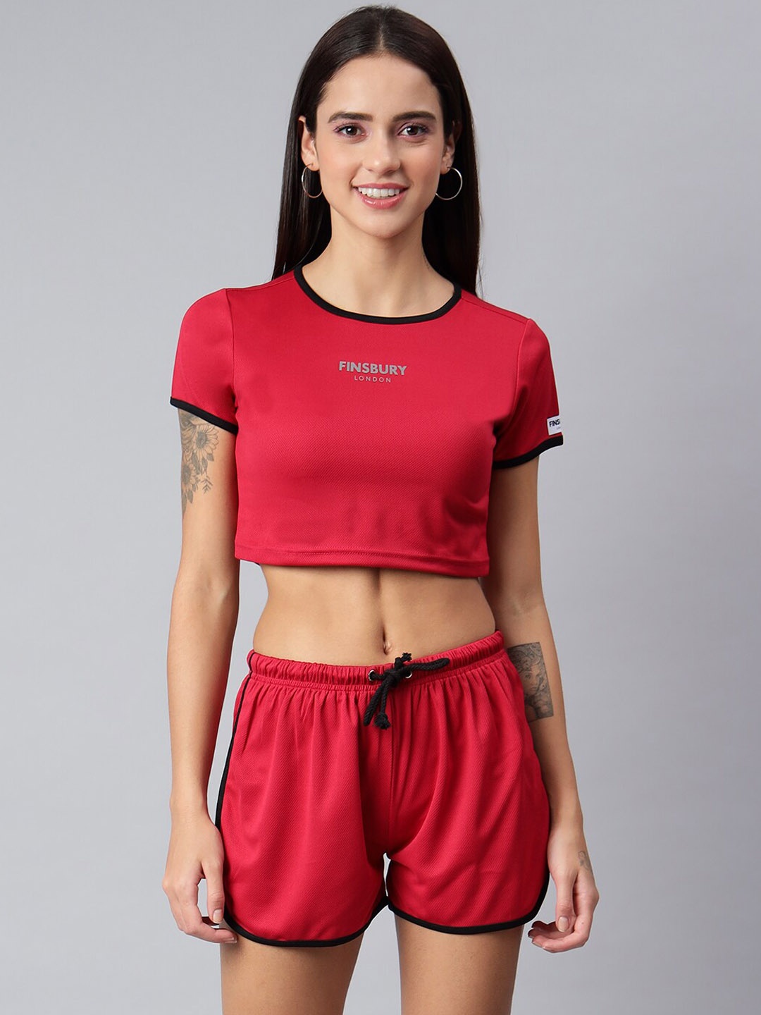 

FINSBURY LONDON Women Co-Ord Set, Maroon