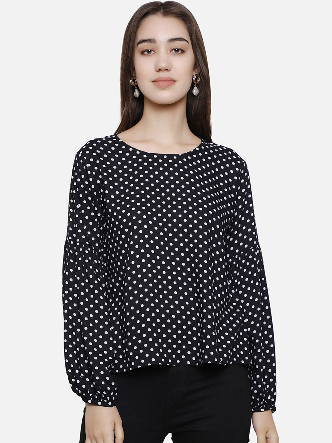 

DECHEN Print Top, Black