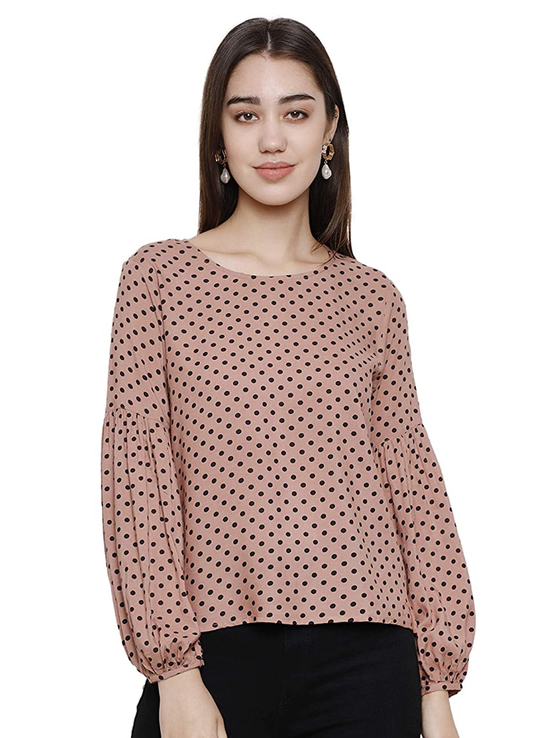 

DECHEN Print Top, Peach