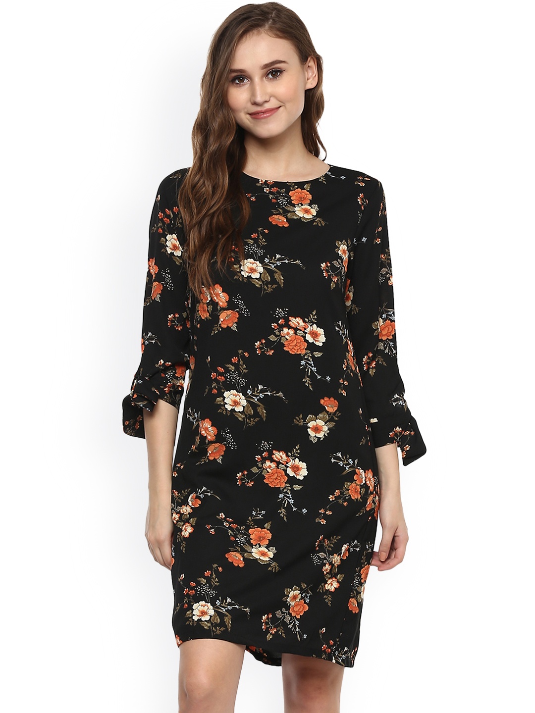 

Harpa Women Black Printed A-Line Dress