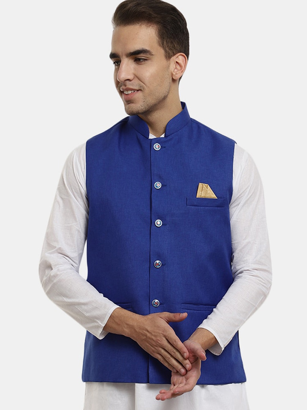 

V-Mart Men Nehru Jackets, Blue