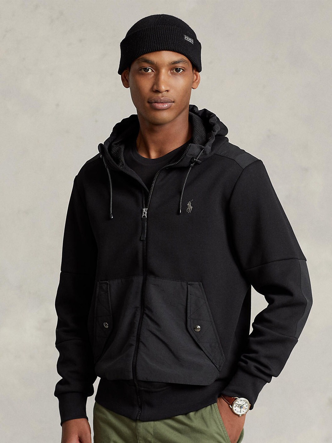 

Polo Ralph Lauren Men Double-Knit Hoodie, Black