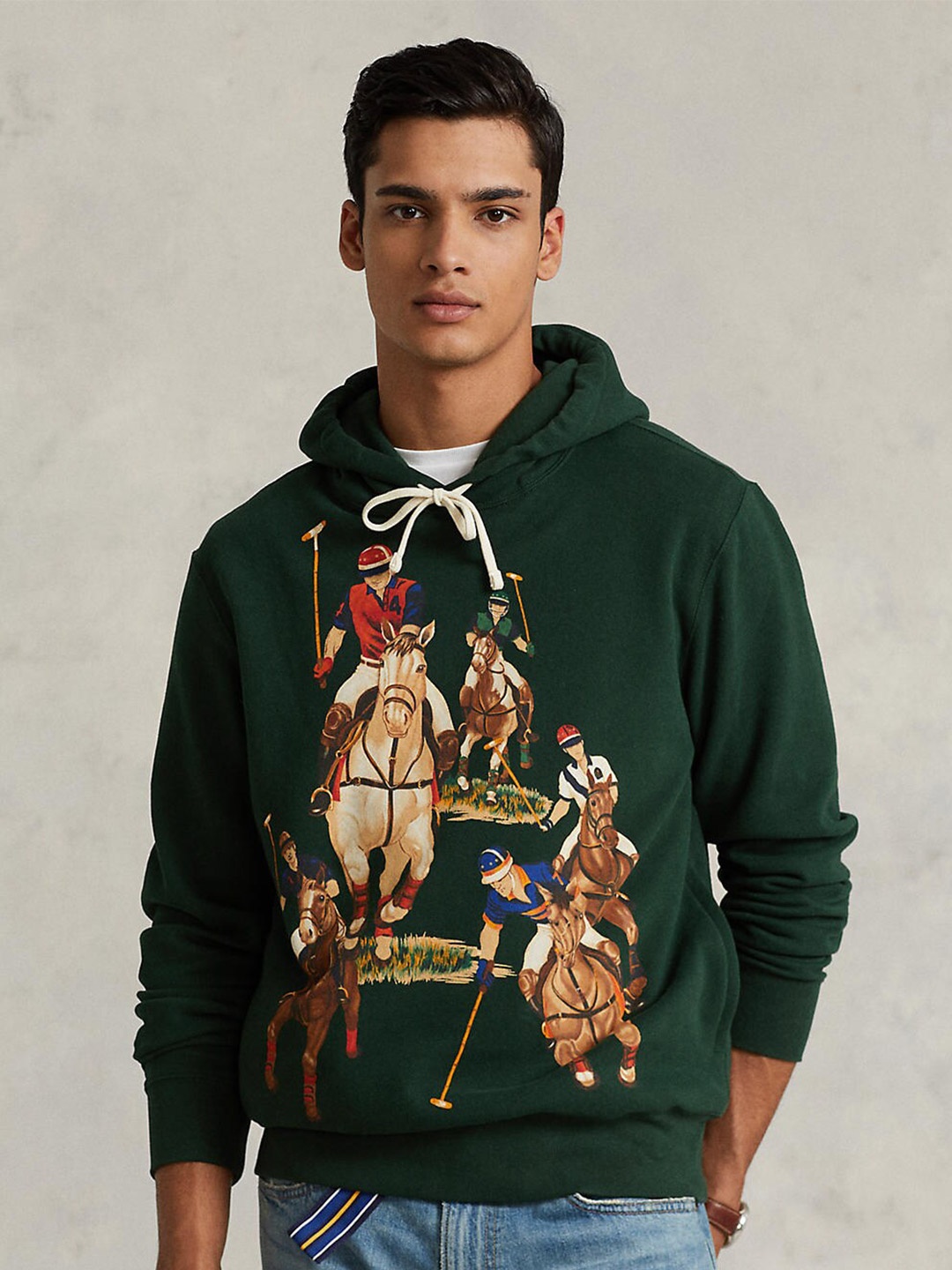 

Polo Ralph Lauren Men The Five Horsemen Printed Hoodie Sweatshirts, Green