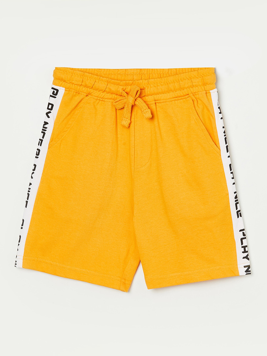 

Fame Forever by Lifestyle Boys Typography Shorts, Mustard