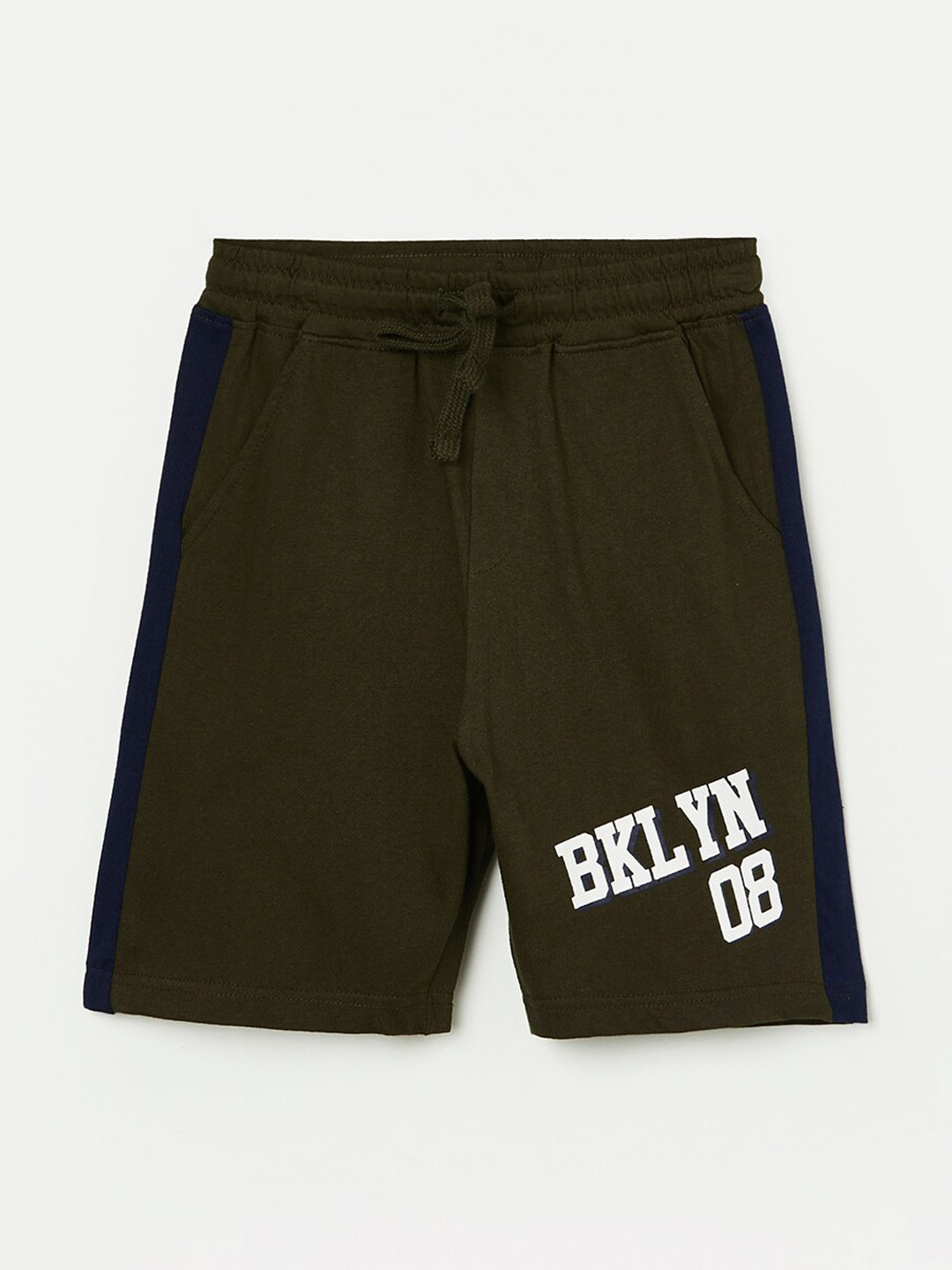 

Fame Forever by Lifestyle Boys Typography Printed Cotton Shorts, Olive