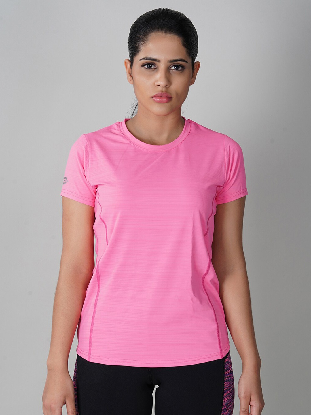 

NIVIA Women Peach-Coloured T-shirt