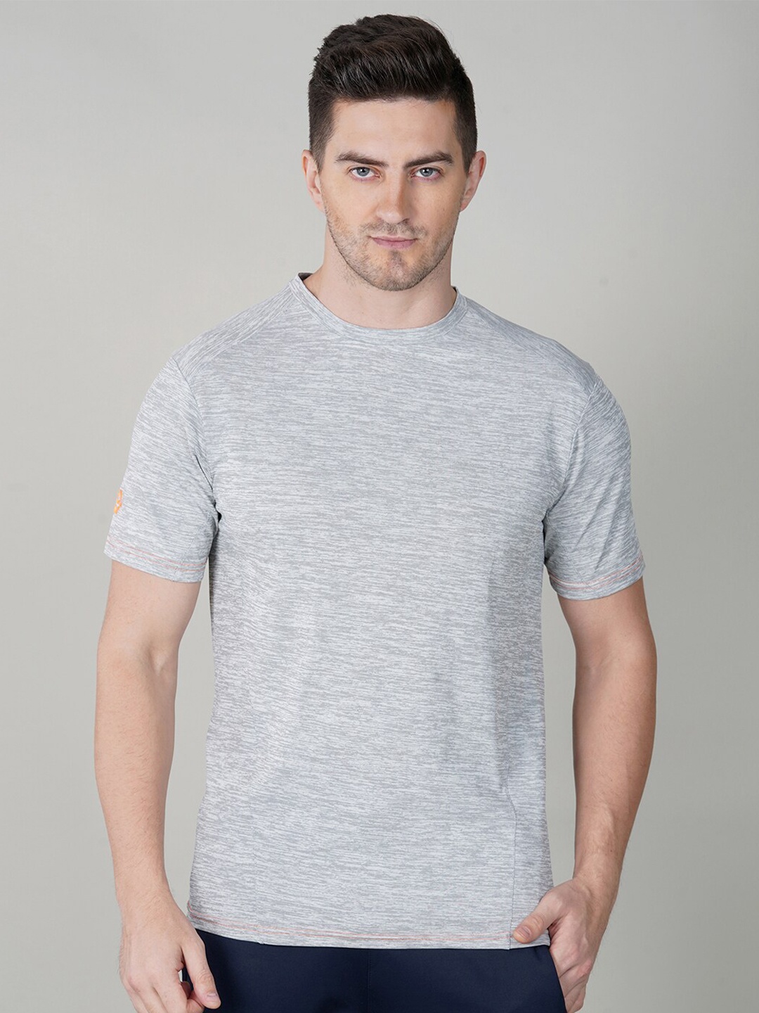 

NIVIA Men Grey Dri-FIT T-shirt