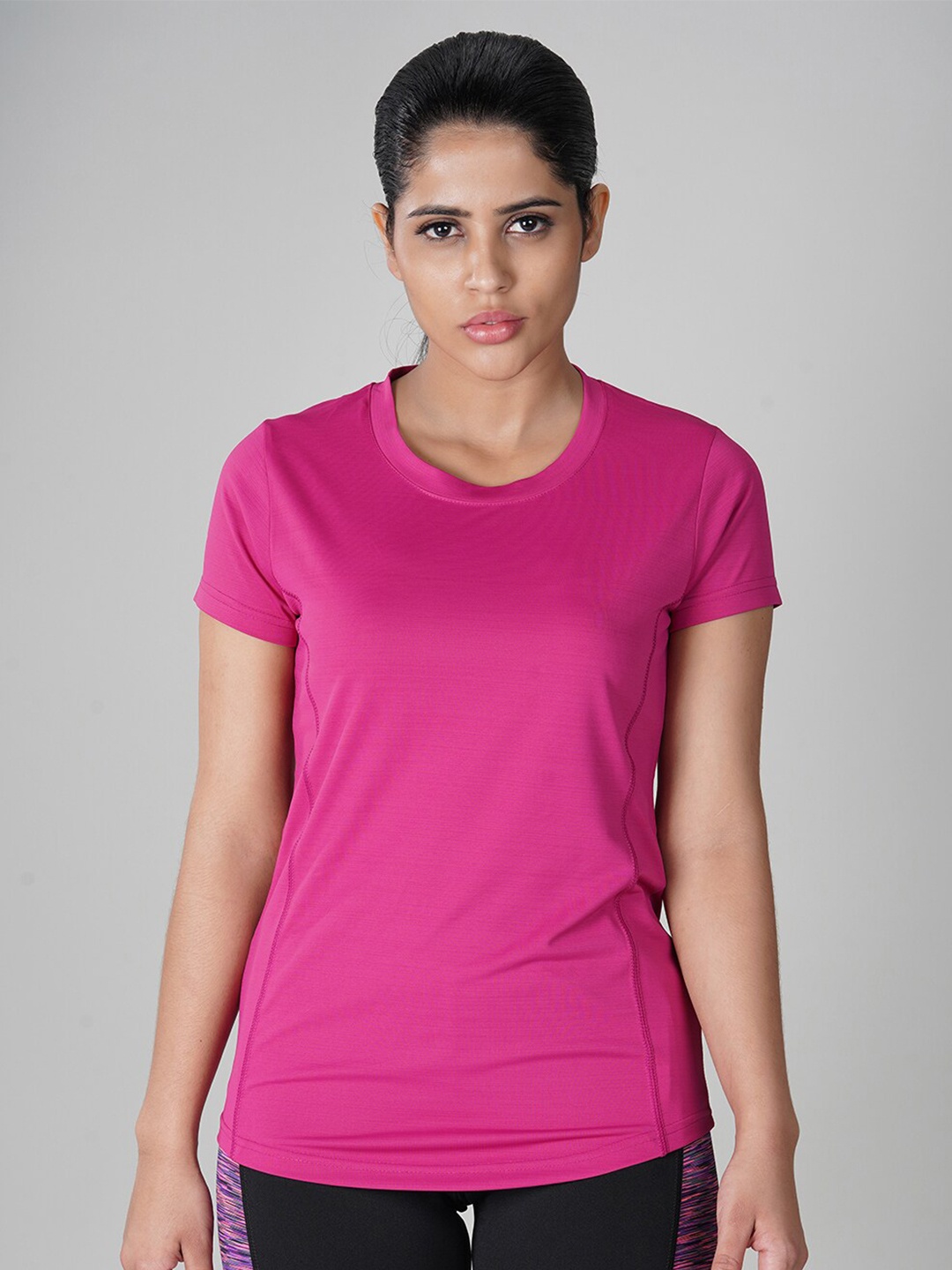 

NIVIA Women Pink Extended Sleeves Dri-FIT T-shirt