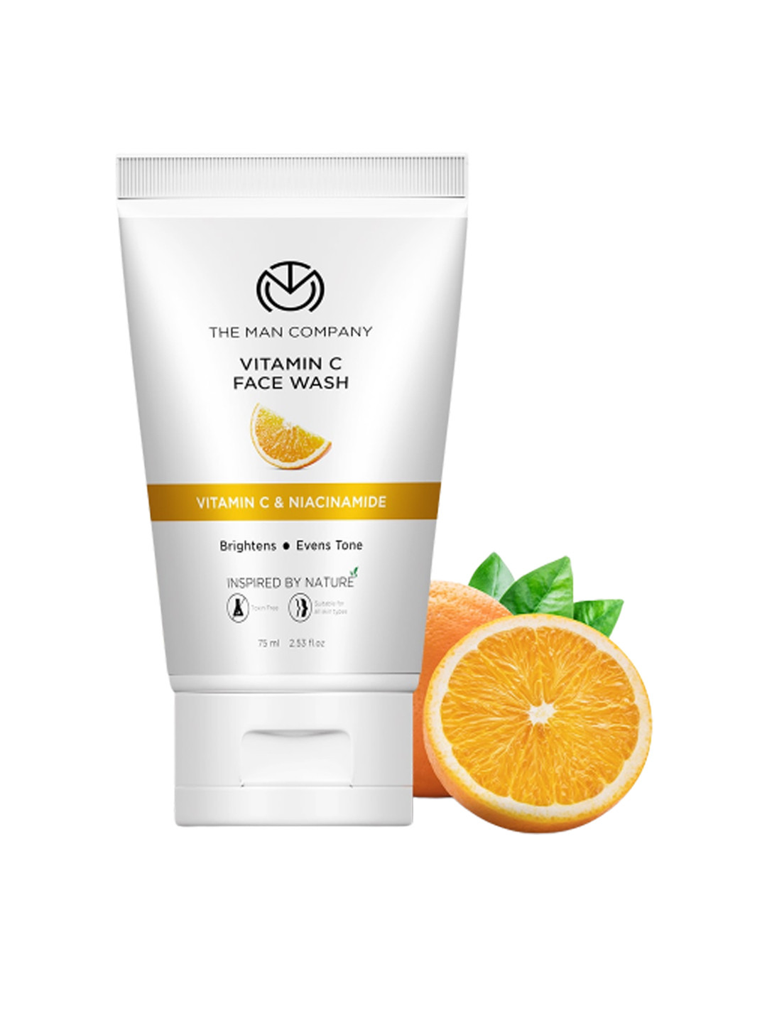 

THE MAN COMPANY Anti-Ageing & Skin Brightening Vitamin C Face Wash with Niacinamide - 75ml, White
