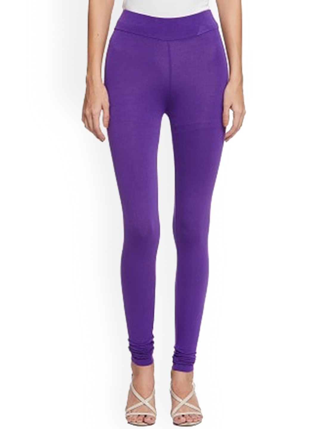 

UNMADE Women Purple Churidar-Length Leggings