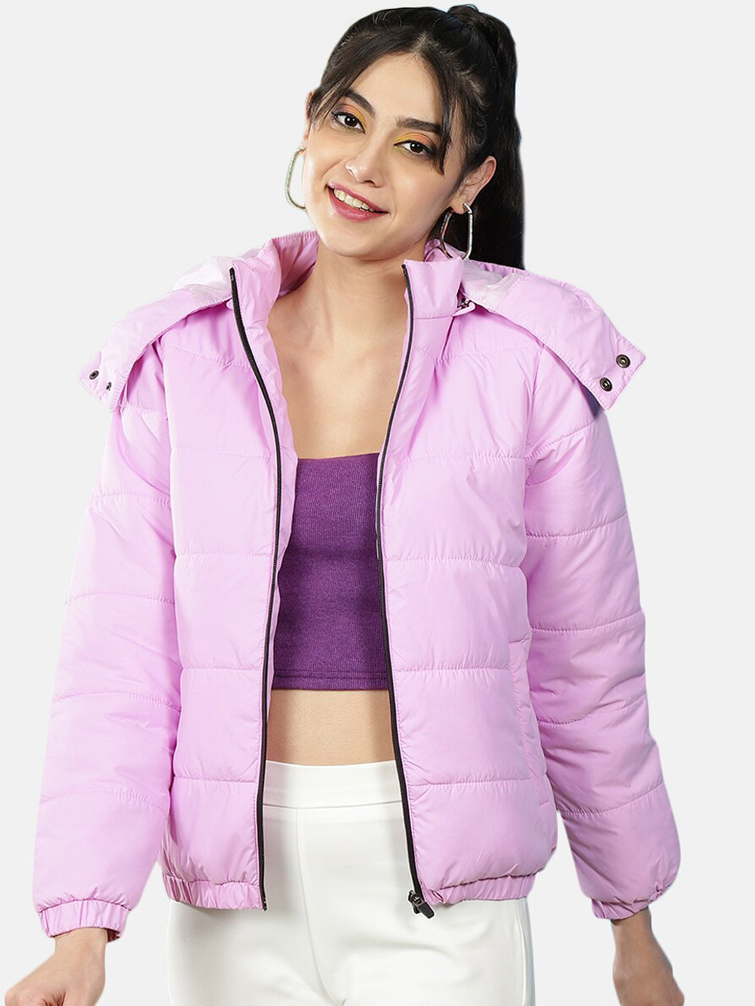 

Freehand by The Indian Garage Co Women Purple Outdoor Tailored Jacket