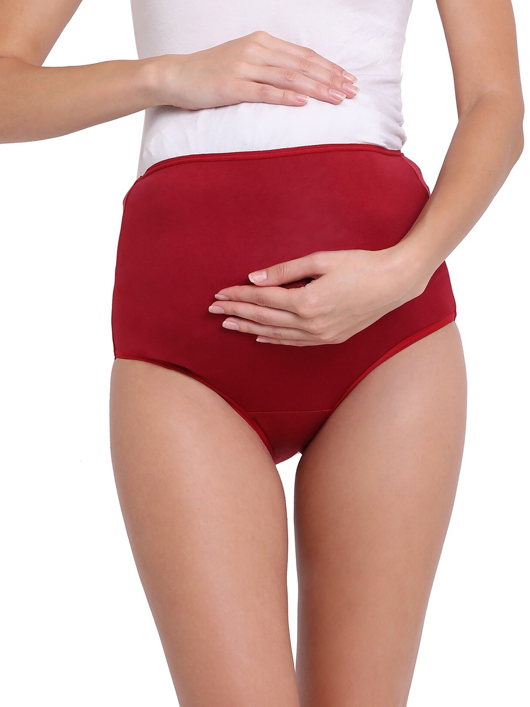 

RedRose Pack Of 2 Maternity Panties, Maroon