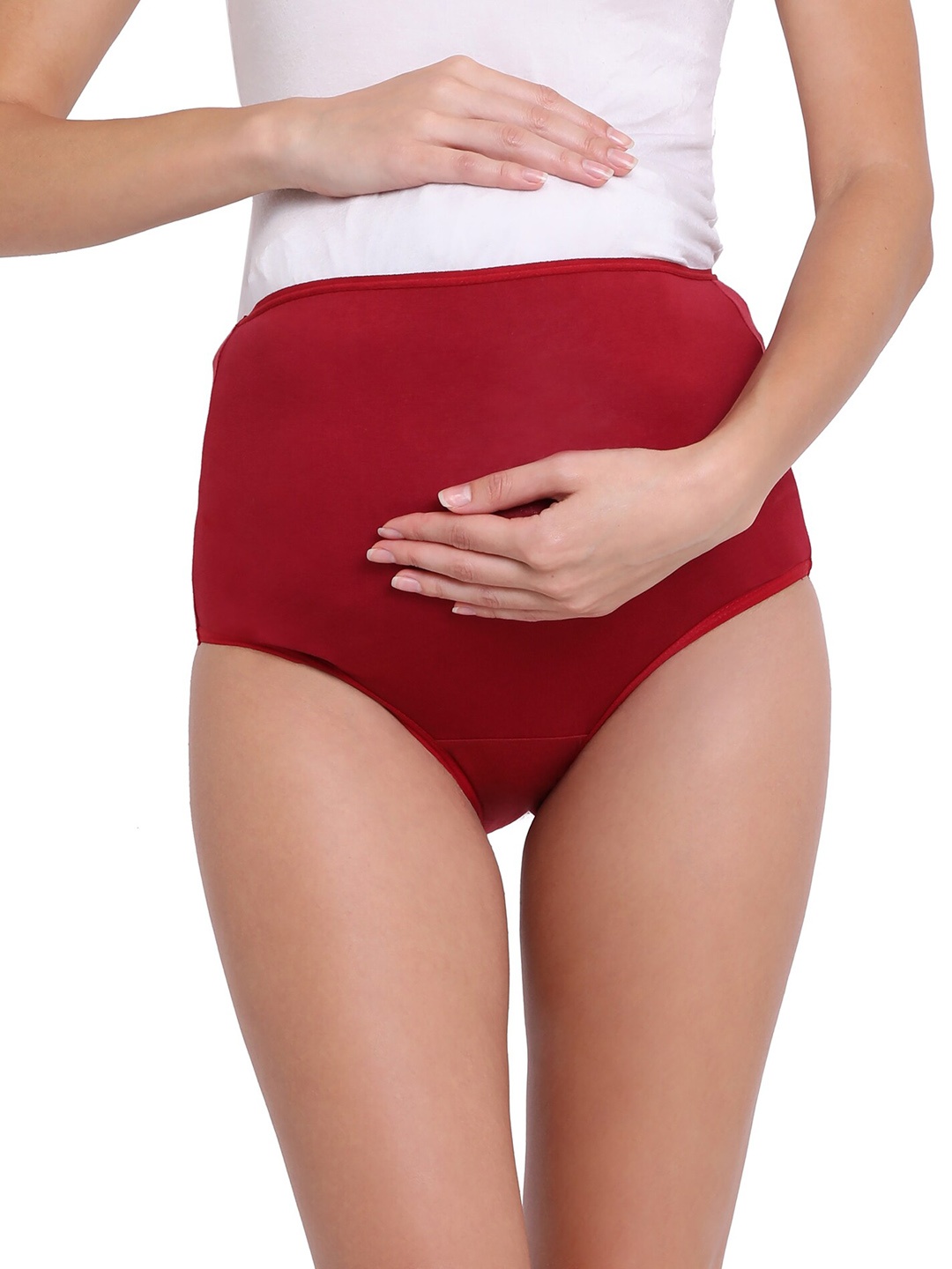 

RedRose Pack Of 2 Maternity Briefs, Maroon