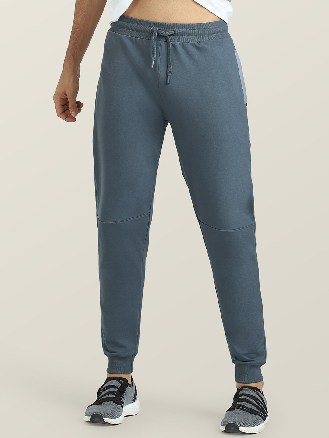 

XYXX Men Slate Drawstring Antimicrobial Regular Fit Joggers, Grey