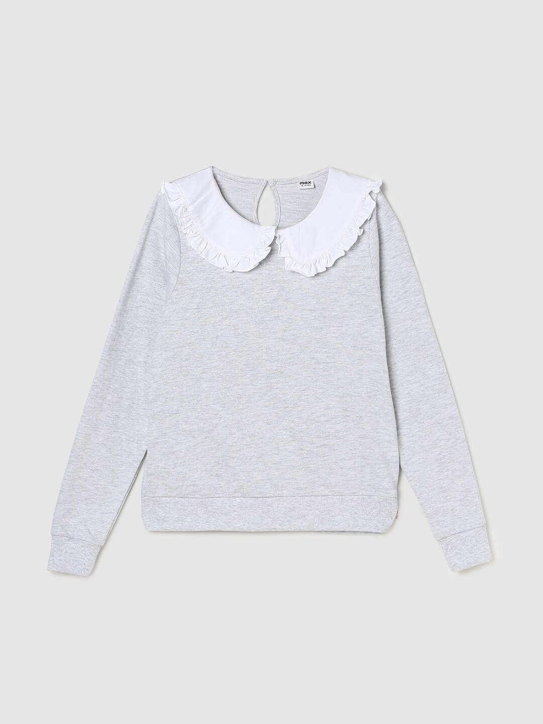 

max Girls Grey Long Sleeve Sweatshirt