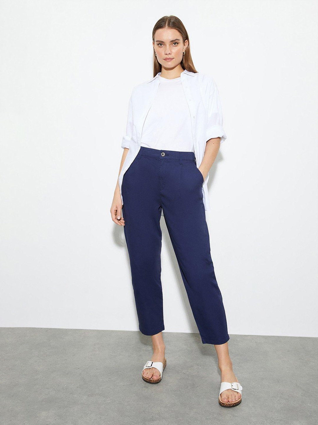 

DOROTHY PERKINS Women Trousers, Navy blue