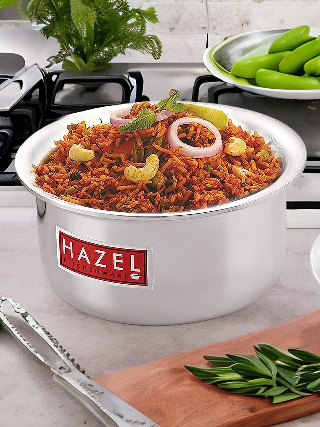 

HAZEL Silver-Toned Aluminium Tope Patila Flat Bottom Boiling Vessel Tope 4.8 ltrs