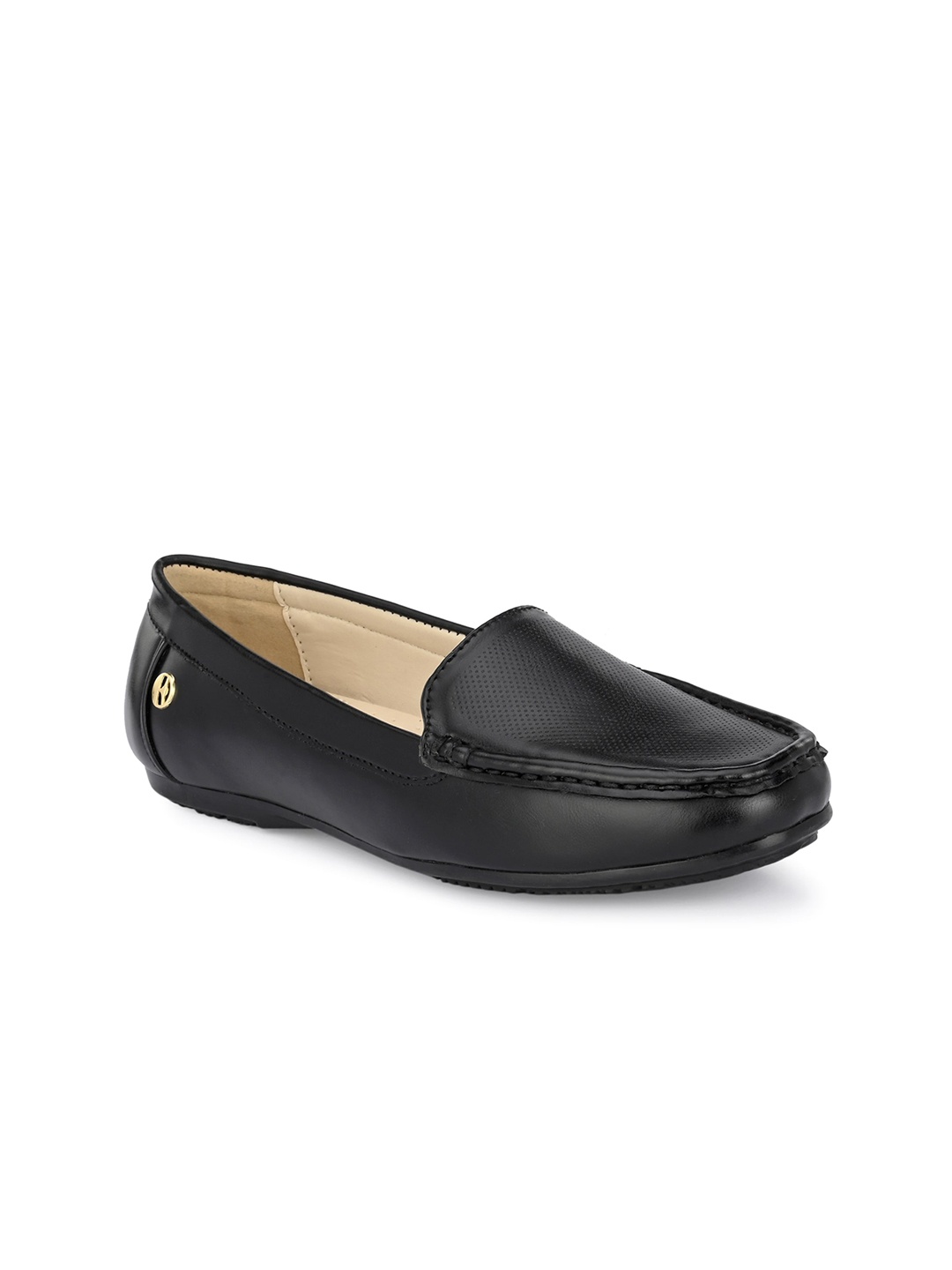 

ELLE Women Solid Loafers, Black