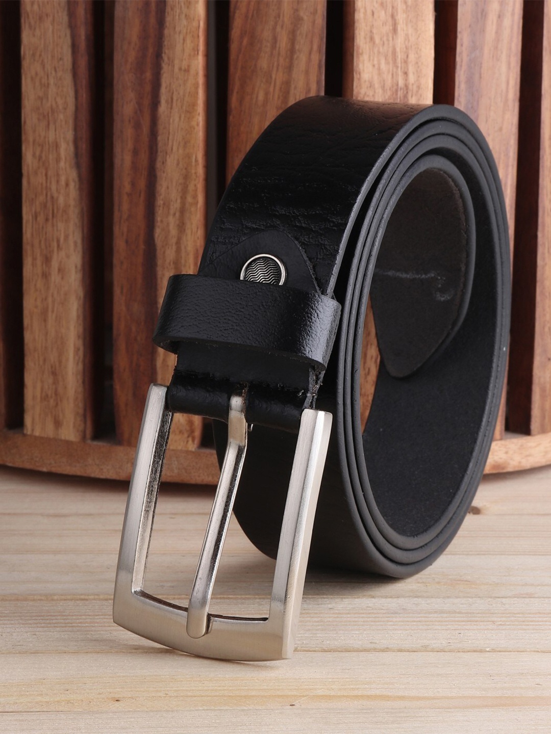 

Elite Crafts Men Black Leather Formal Belt