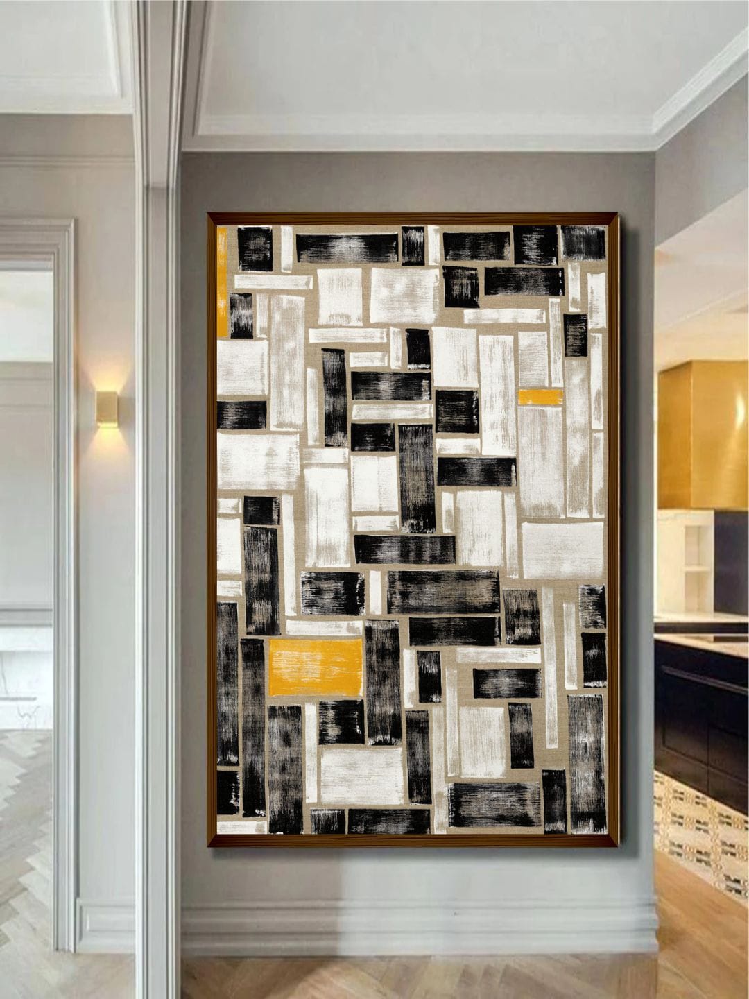 

The Art House Black & White Abstract Painting Wall Art
