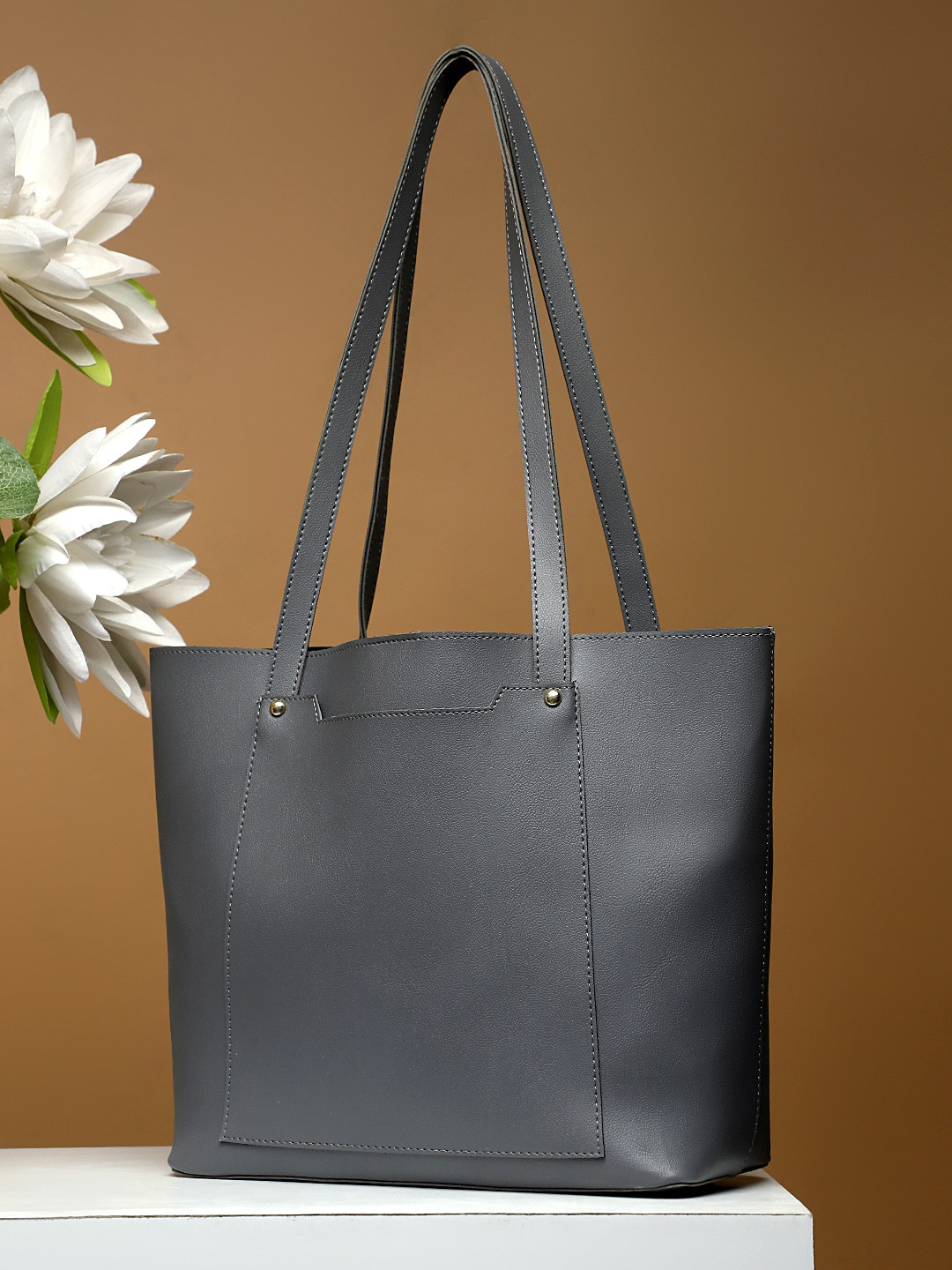 

LEGAL BRIBE Textured Tote Bag Handbags Handbags, Grey