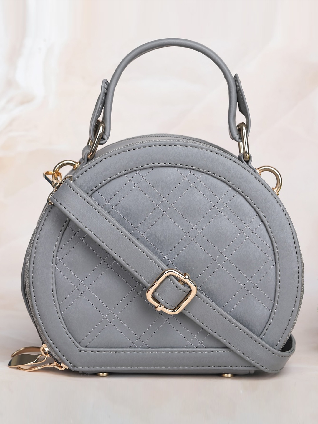 

LEGAL BRIBE Textured Handheld Bag, Grey